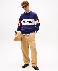Tommy Hilfiger Men's x U.s. SailGP Team Sail Long Sleeve Sweater