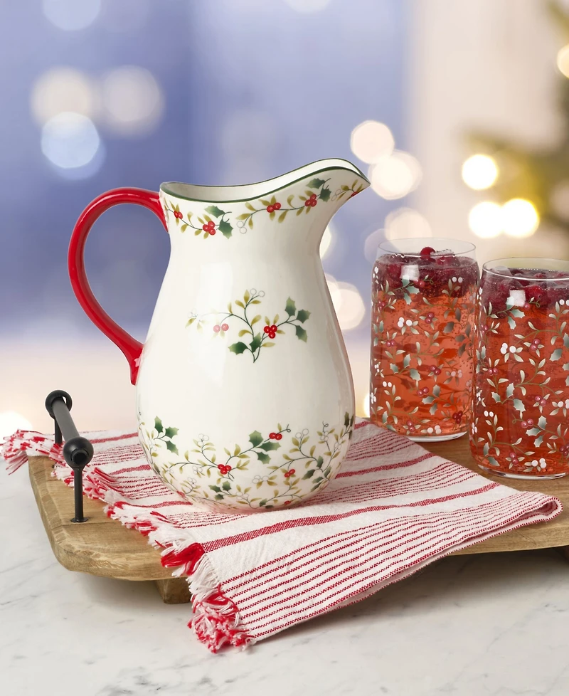 Winterberry Holiday Pitcher, 48 oz.