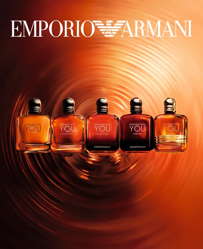 Giorgio Armani Men's Stronger With You Amber Eau de Parfum, 3.3 oz., Created For Macy's