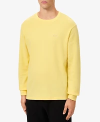 Lacoste Men's Waffle-Knit Thermal Sleep Shirt