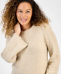 Style & Co Petite Ribbed Bell-Sleeve Sweater, Macy's Exclusive