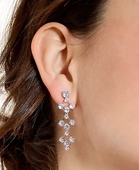 Eliot Danori Cubic Zirconia Lacey Linear Drop Earrings