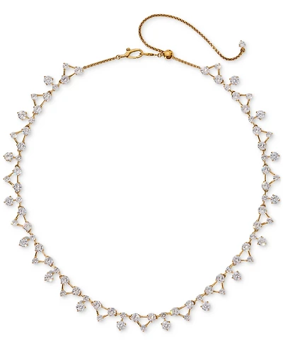 Eliot Danori Cubic Zirconia Lacey All-Around Statement Necklace, 15" + 3" extender