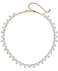 Eliot Danori Cubic Zirconia Lacey All-Around Statement Necklace, 15" + 3" extender
