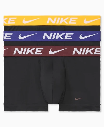 Nike Men's 3-Pack Dri-fit Essential Micro Trunk - Black