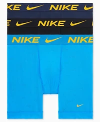 Nike Men's 3-Pack Dri-fit Boxer Briefs - Photo Blue/ Midnight Navy/ Black