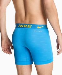 Nike Men's 3-Pack Dri-fit Boxer Briefs - Photo Blue/ Midnight Navy/ Black