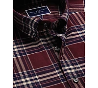 Charles Tyrwhitt Men's Plaid Long-Sleeve Shirt