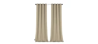 GoodGram 2 Pack: Hotel Thermal Grommet 100% Blackout Curtains - 52 in. W x L