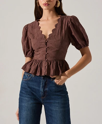 Astr the Label Women's Arely V-Neck Top