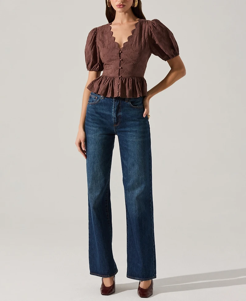 Astr the Label Women's Arely V-Neck Top