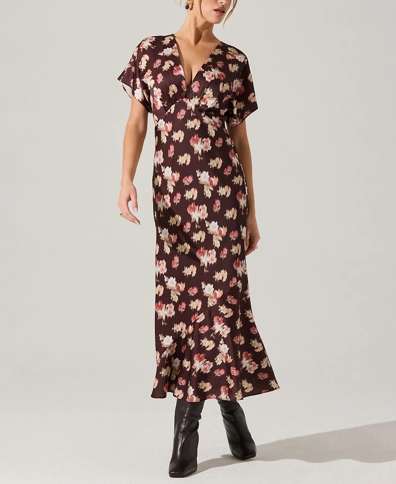 Astr the Label Women's Talyha Short-Sleeve A-Line Dress