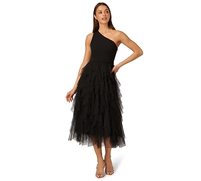 Adrianna Women's One-Shoulder Midi Dress