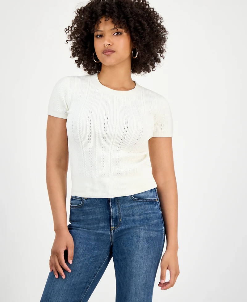 Guess Women's Marcie Chenille Cable Sweater