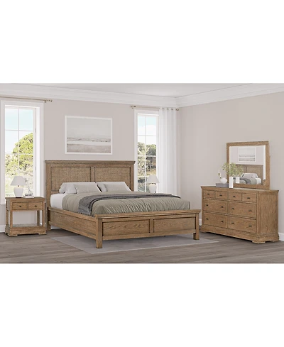 Alverton 3 Pc. Queen Cane Set (Bed, Dresser & 1-Drawer Nightstand), Created for Macy's