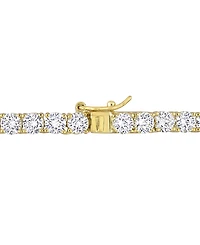 Lab Grown White Sapphire Tennis Necklace (33 ct. t.w.) Sterling Silver, 18" (Also Available 18k Gold Plated over Silver)