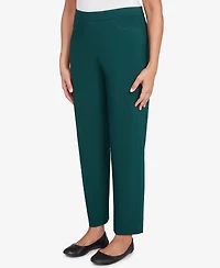 Alfred Dunner Women's Classic Allure Fitted Stretch Short Length Pants