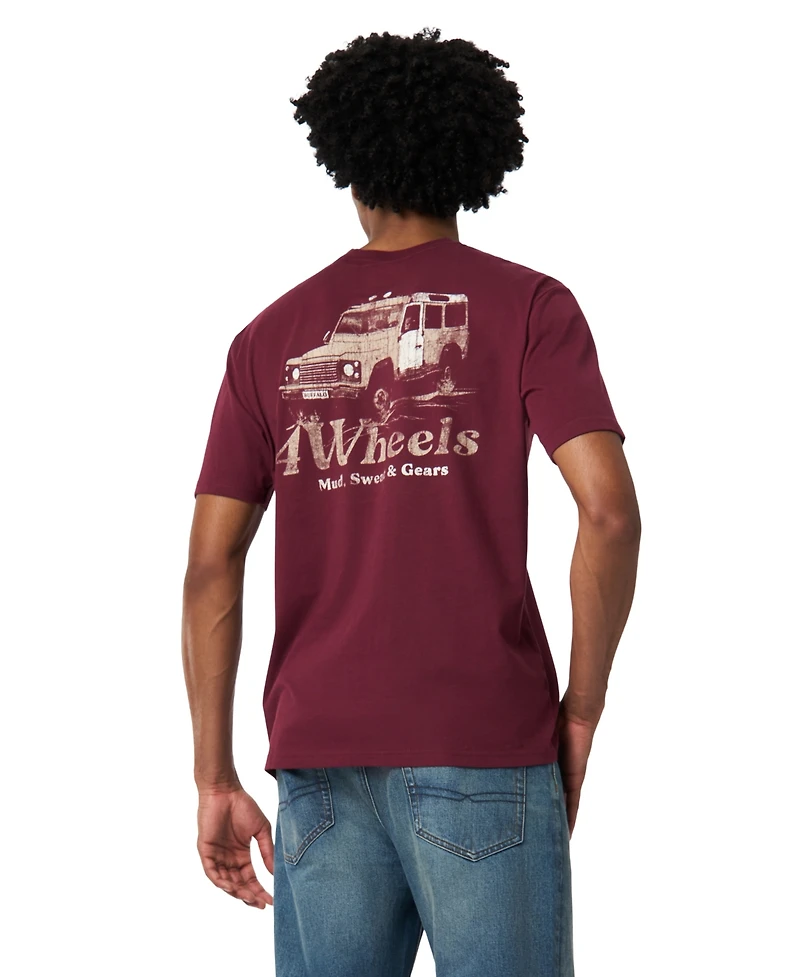 Buffalo David Bitton Men's Tymon Regular Fit Crew Neck T-Shirt