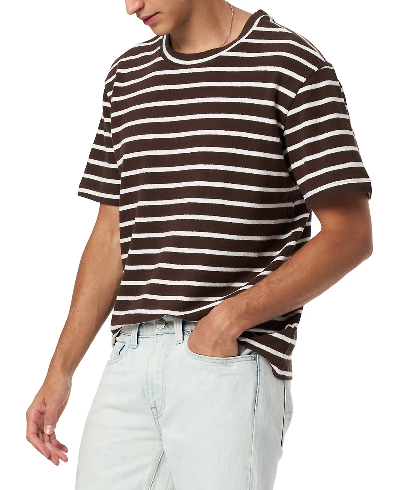 Buffalo David Bitton Men's Kosta Striped Regular Fit T-Shirt