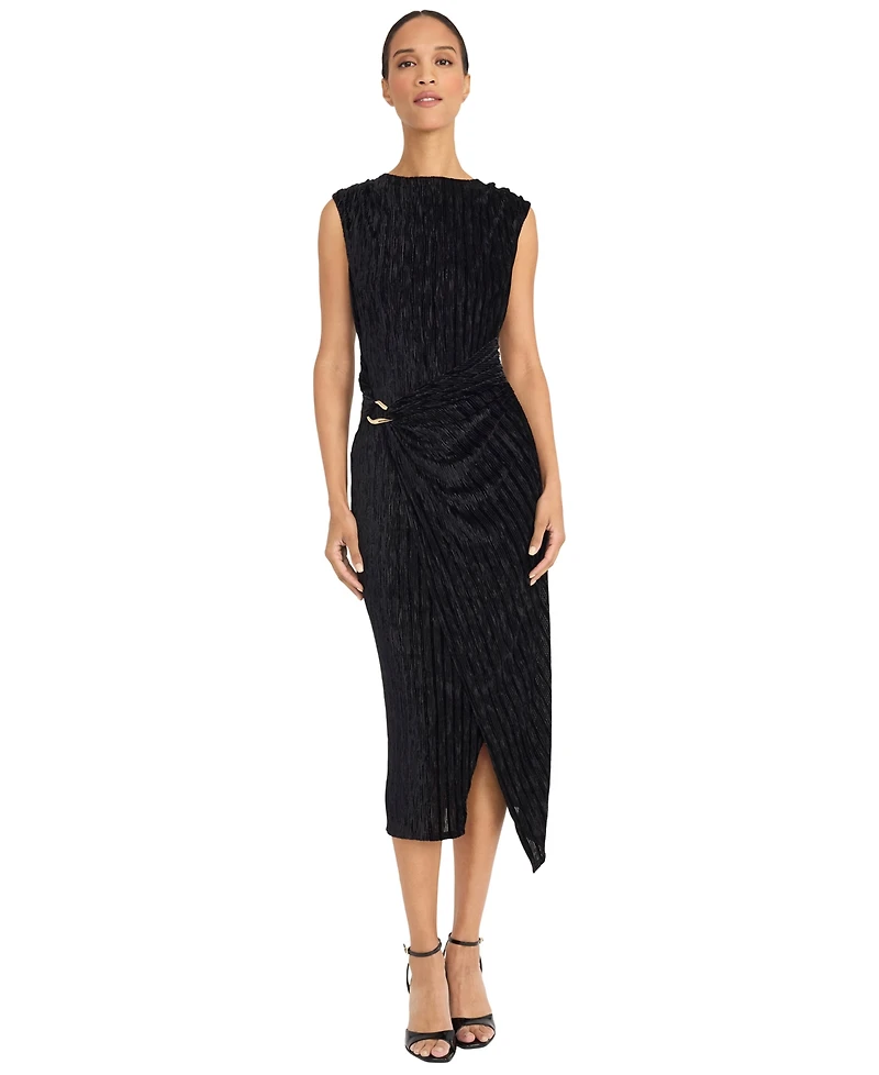 Maggy London Women's Gathering Detail Midi Dress