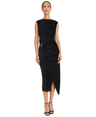 Maggy London Women's Gathering Detail Midi Dress