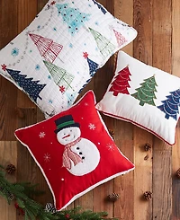 Levtex White Pine Applique Decorative Pillow, 18" x 18"