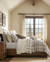 Levtex Spencer Plaid Textured Decorative Pillow, 12" x 22"