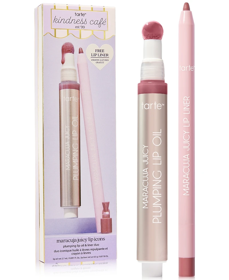 tarte 2-Pc. Maracuja Juicy Lip Icons Plumping Lip Oil & Liner Set - Mixed Berries