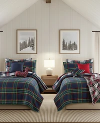 Levtex Spencer Red Plaid Reversible Quilt, King/California King