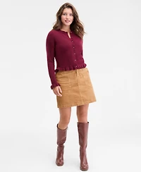 On 34th Women's Ruffle-Hem Cardigan, Macy's Exclusive