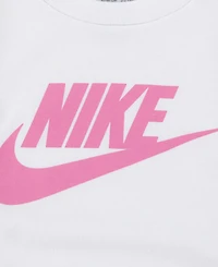 Nike Toddler Girls 3-Piece Magic Flamingo Vest, Long Sleeve T-Shirt and Pull On Pant Set