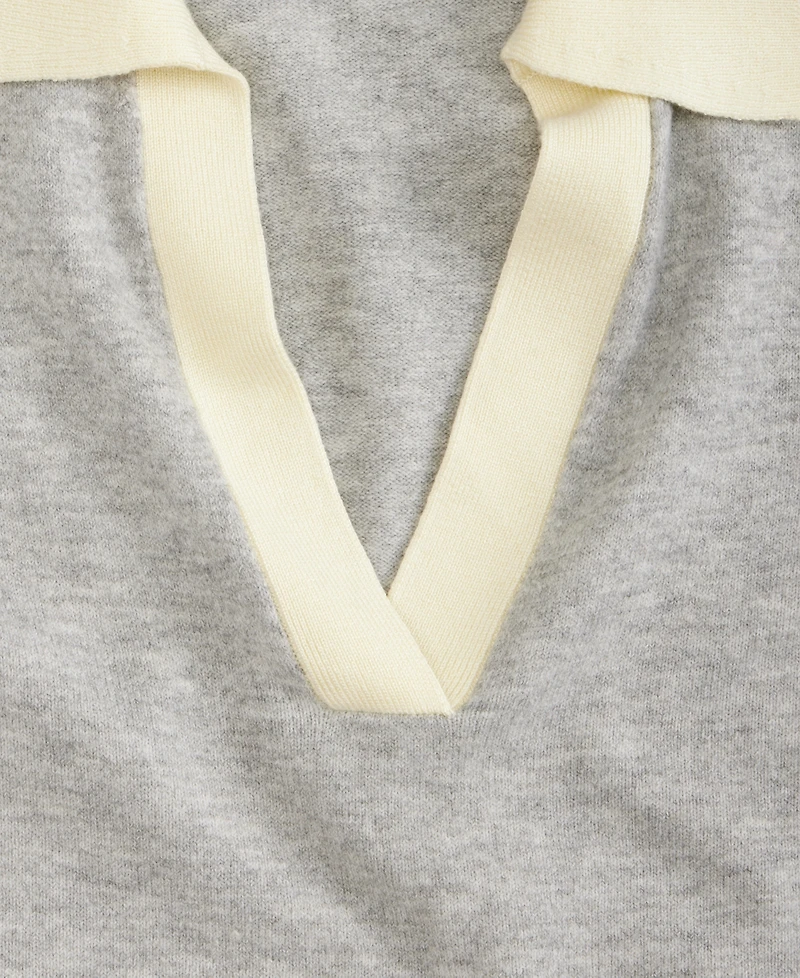 On 34th Women's Colorblocked Polo Short Sleeve Sweater, Macy's Exclusive