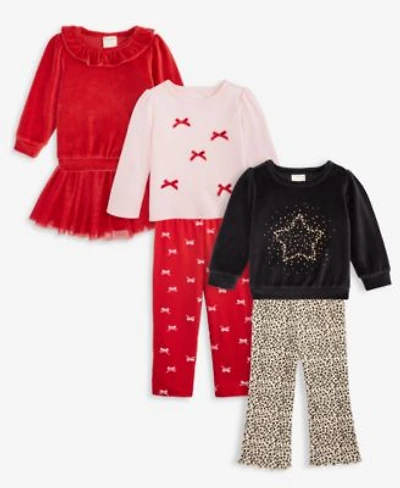 First Impressions Baby Girls Velour Tops Bows T Shirt Tulle Tutu Skirt Printed Pants Macys Exclusive