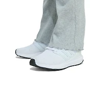 adidas Toddler and Little Girls 2-Piece Crewneck Fleece Pull-On Sweatshirt Ribbed Flare Pant Set
