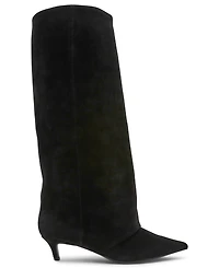 Steve Madden Women's Luca Slouchy Kitten-Heel Dress Boots