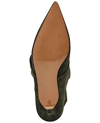 Steve Madden Women's Luca Wide-Calf Slouchy Kitten-Heel Dress Boots