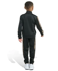 adidas Toddler and Little Boys 3 Stripe Jacket Joggers Pant Set