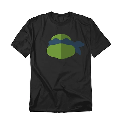 Logovision Men's Tmnt Leo Face T-Shirt