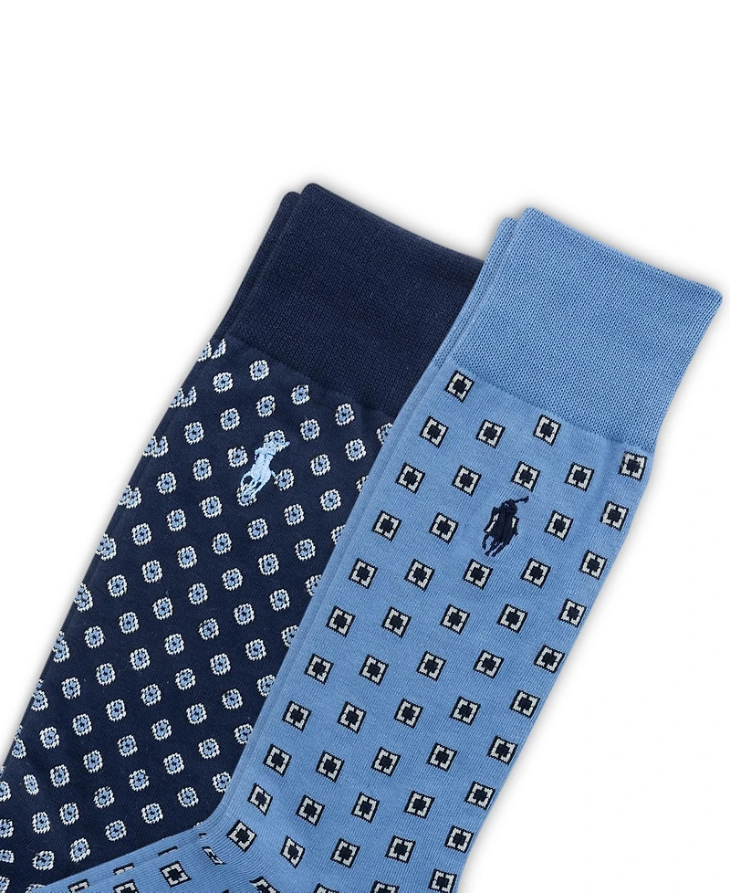 Polo Ralph Lauren Men's 2-Pack Foulard Socks