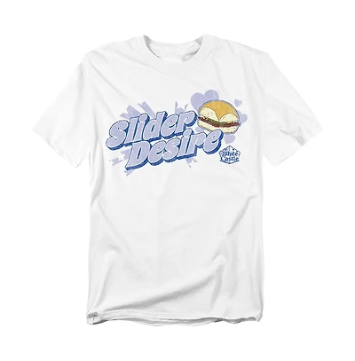 Logovision Men's White Castle Slider Desire T-Shirt