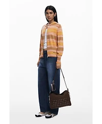 Desigual Women's Medium studded patch handbag