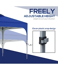 Outsunny Pop Up Gazebo Foldable w/ Wheeled Carry Bag & 4 Weight Bags