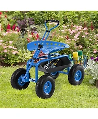 Garden Cart Rolling Work Seat