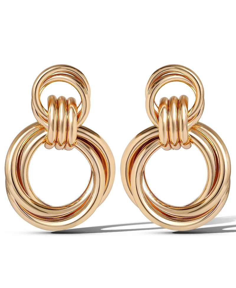 Jessica Simpson Interlocking Loop Earrings