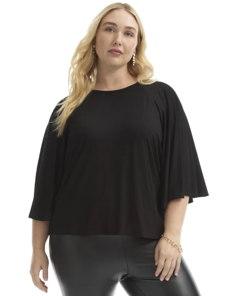 June + Vie Women's June + Vie Flared Raglan Sleeve Breton Tee