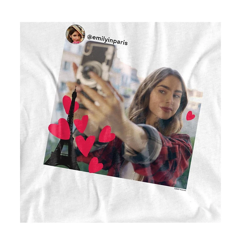Logovision Men's Emily Paris Selfie T-Shirt