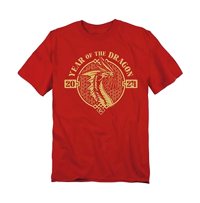 Logovision Men's Dungeons And Dragons Year Of The Dragon Gold Beast T-Shirt