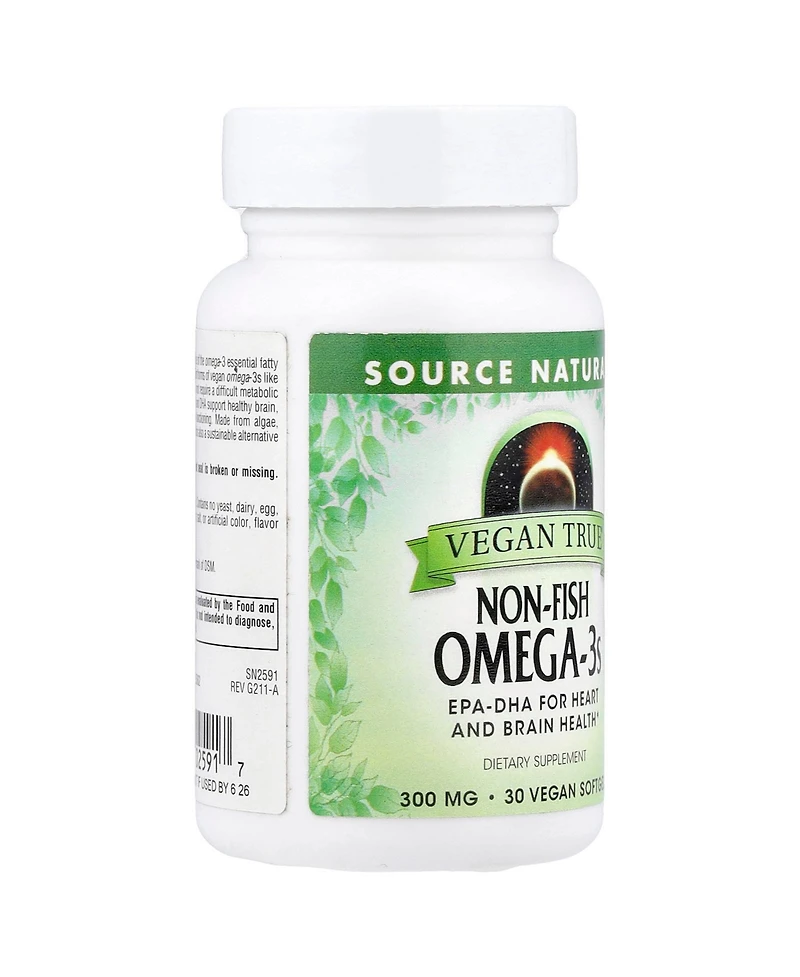 Source Naturals Nutrition True Non-Fish Omega-3s 300 mg