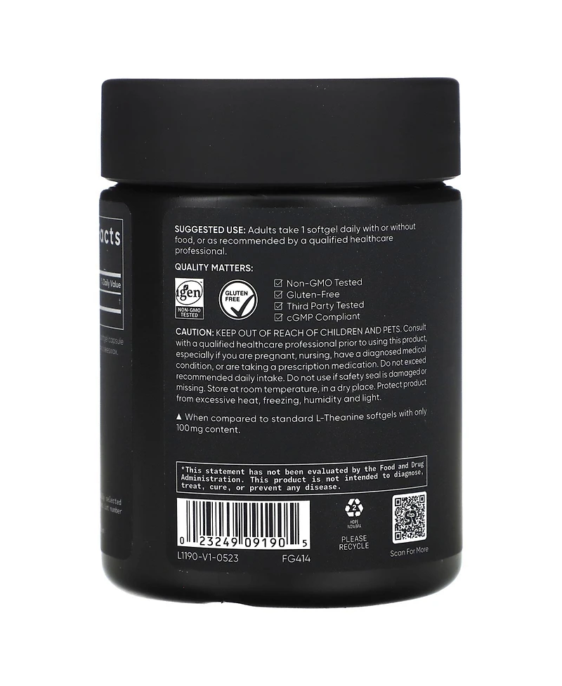Sports Research L-Theanine 200 mg