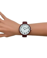 Olivia Pratt Brown Big Face Fun Colors Women Watch